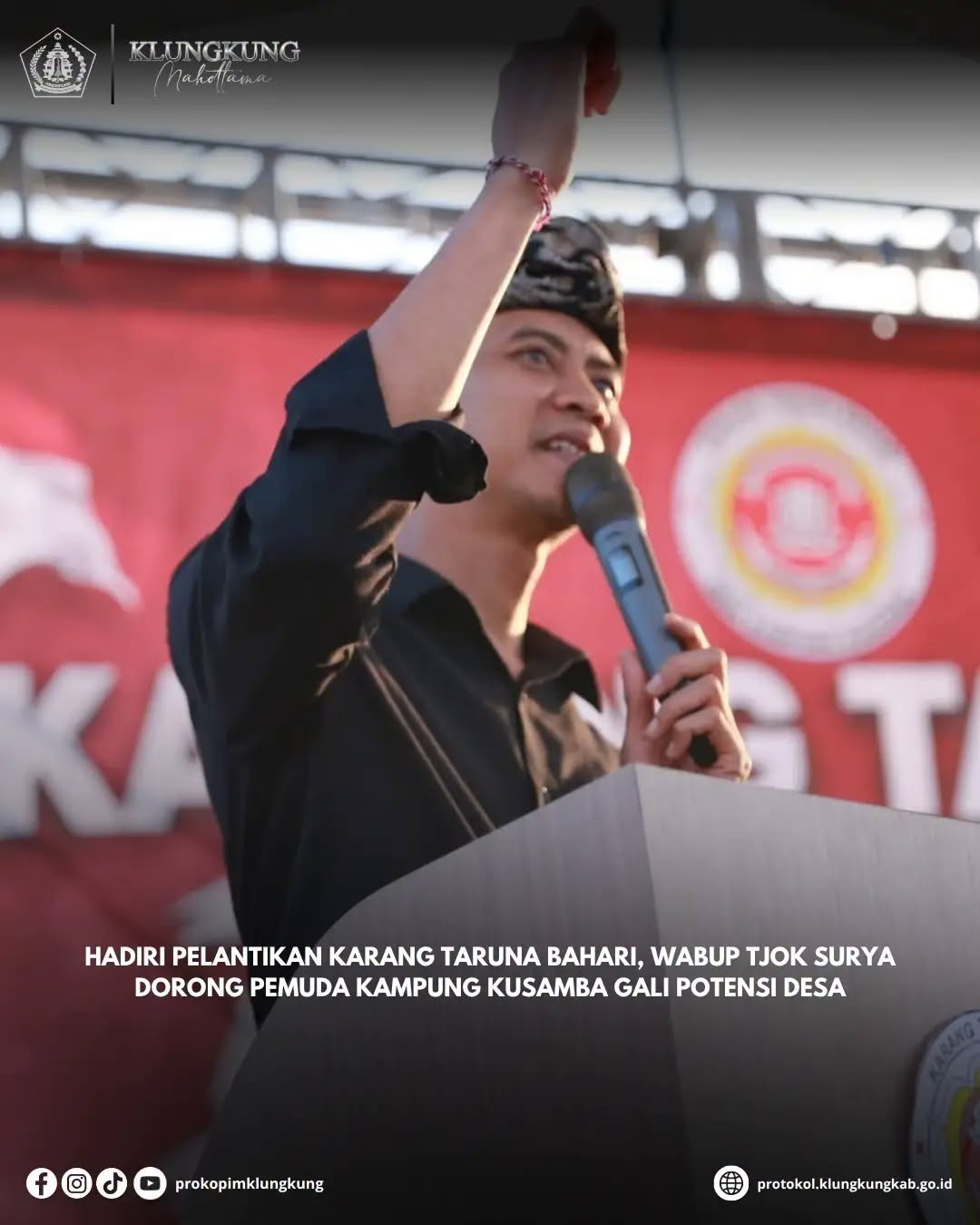 Wakil Bupati Klungkung, Tjokorda Gde Surya Putra, melantik pengurus Karang Taruna Bahari Desa Kampung Kusamba di kawasan Pantai Kampung Kusamba 784080450_1336618788455953_7459960857785810884_n.jpg