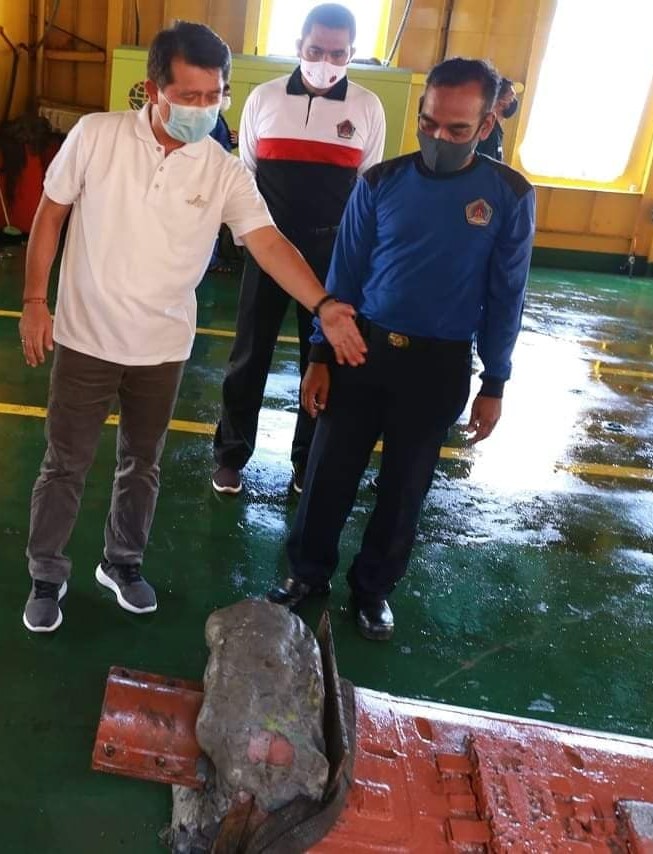 Kapal Roro NJA Benturan, 3 Daun Baling-baling Alami Perubahan Bentuk