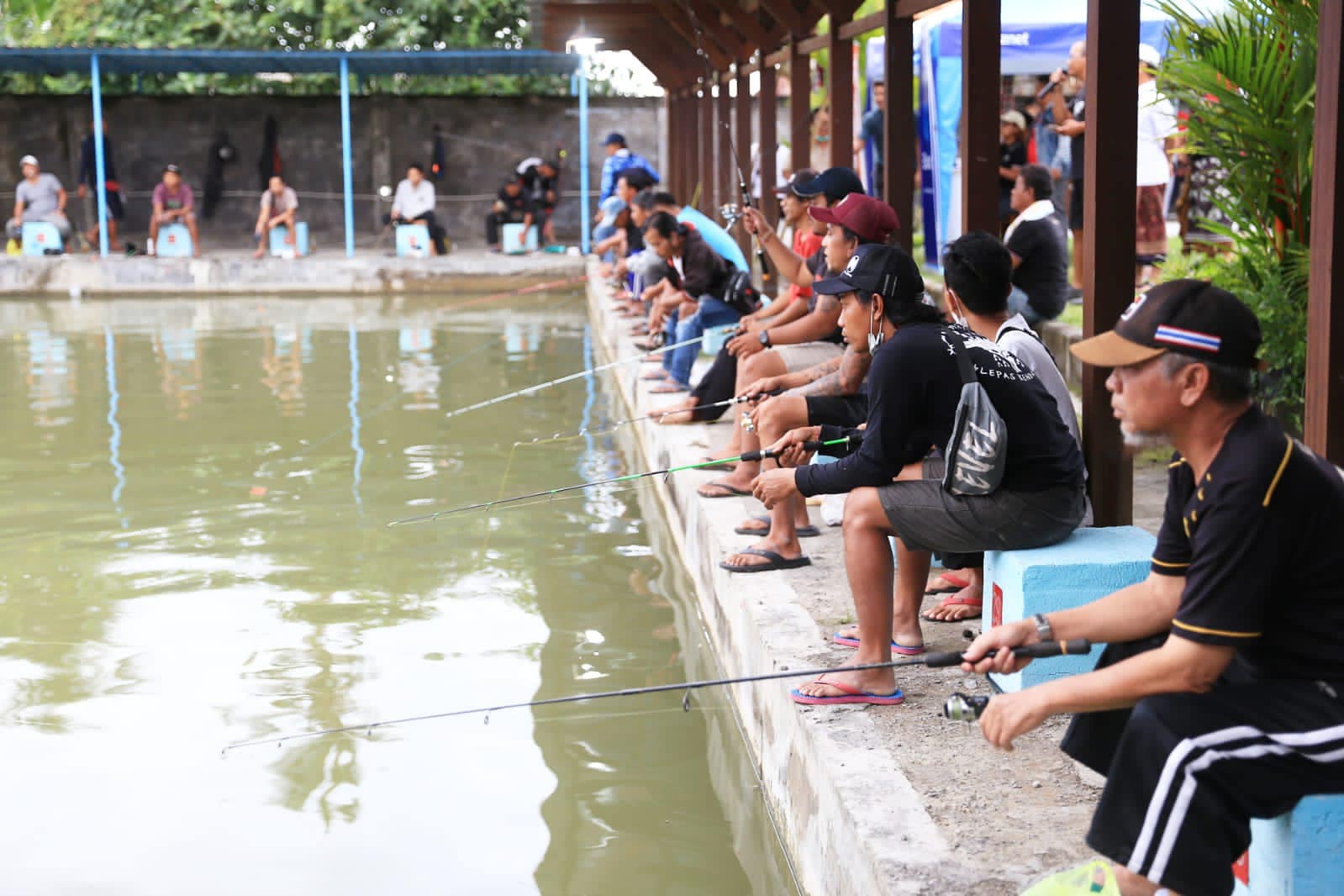 Lomba Mancing Perdana di Kolam Pancing dan Usaha Kuliner Koperasi Gema Nadi Lestari