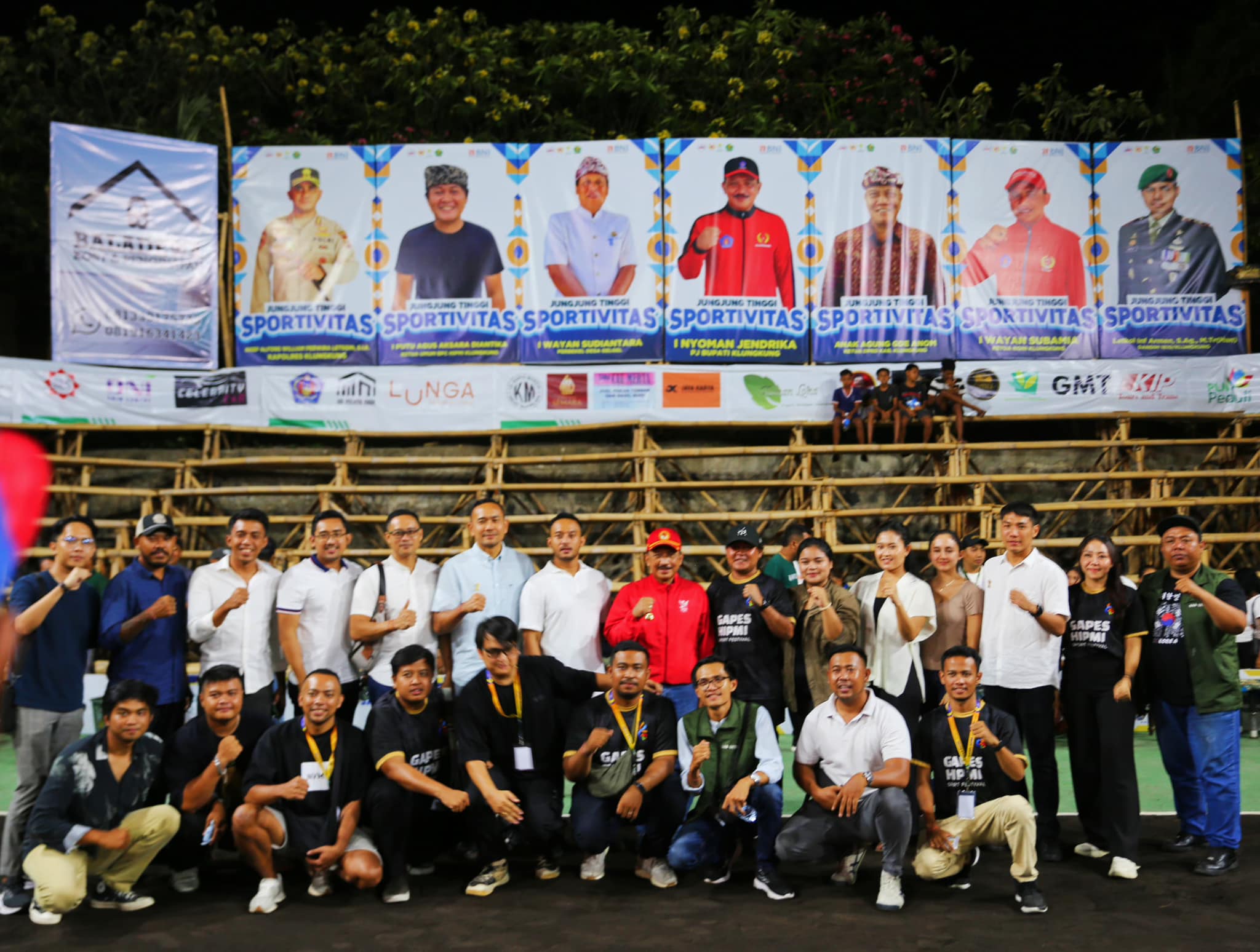 Pj. Bupati I Nyoman Jendrika Buka Kegiatan Turnamen Bola Volly Open Gapes HIPMI Sport festival 2024 