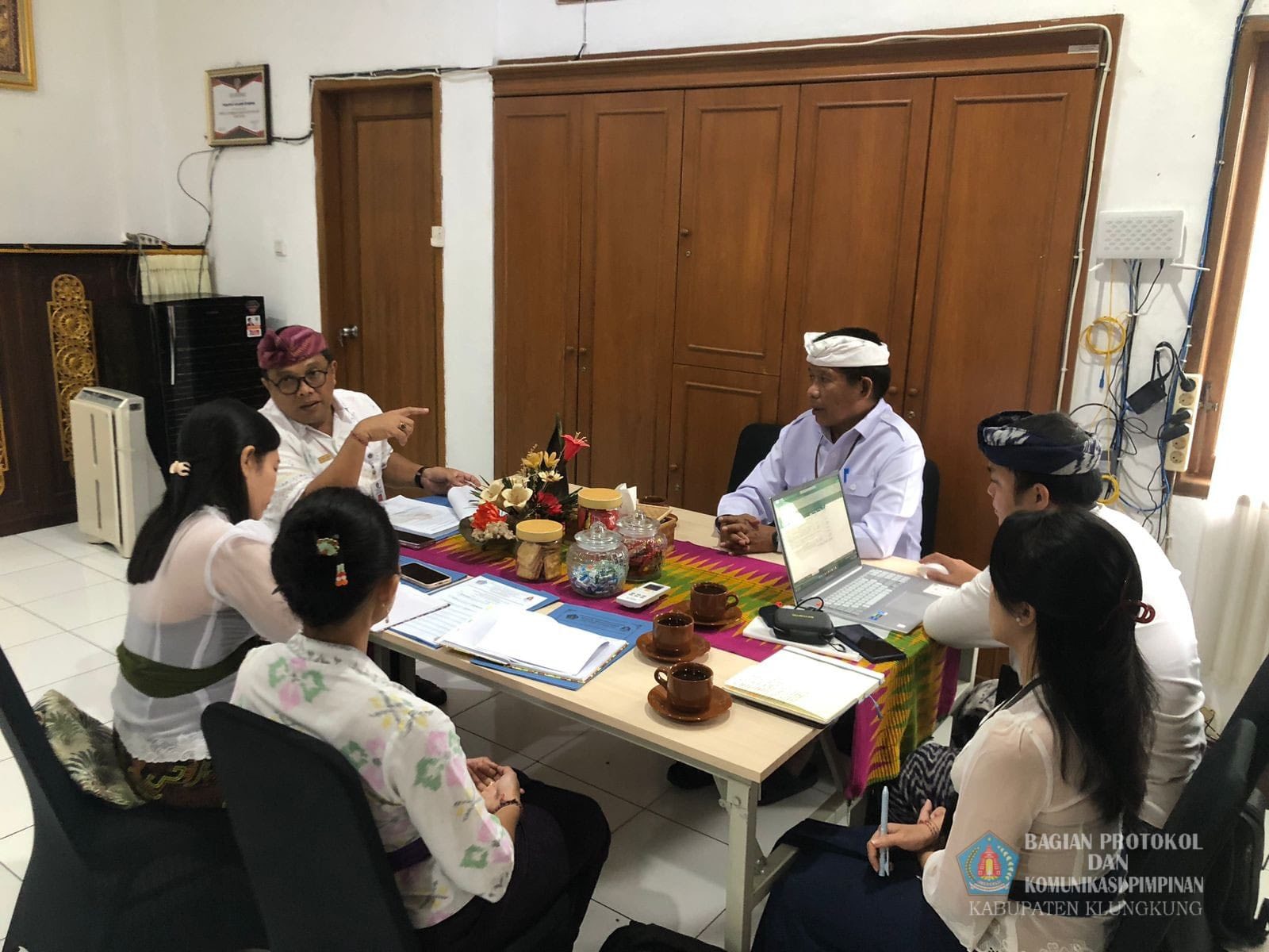 Sekretaris Daerah Kabupaten Klungkung Memimpin Rapat Koordinasi Terbatas (Rakortas)
