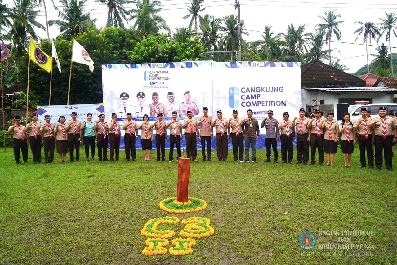 Buka Kegiatan  Cangklung Camp Competition, Wabup Tjok Surya Minta Sikap Kedisplian Terus Ditingkatka