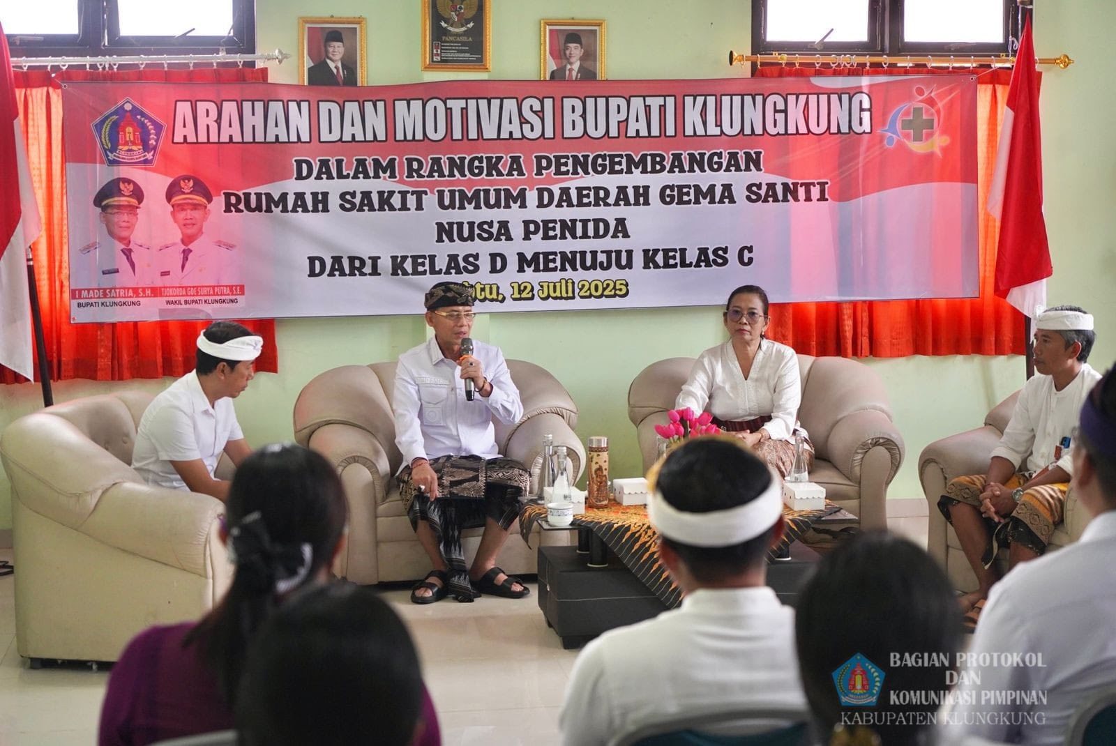 Bupati Satria Motivasi Pegawai dan Dokter di RSUD Gema Santi Nusa Penida