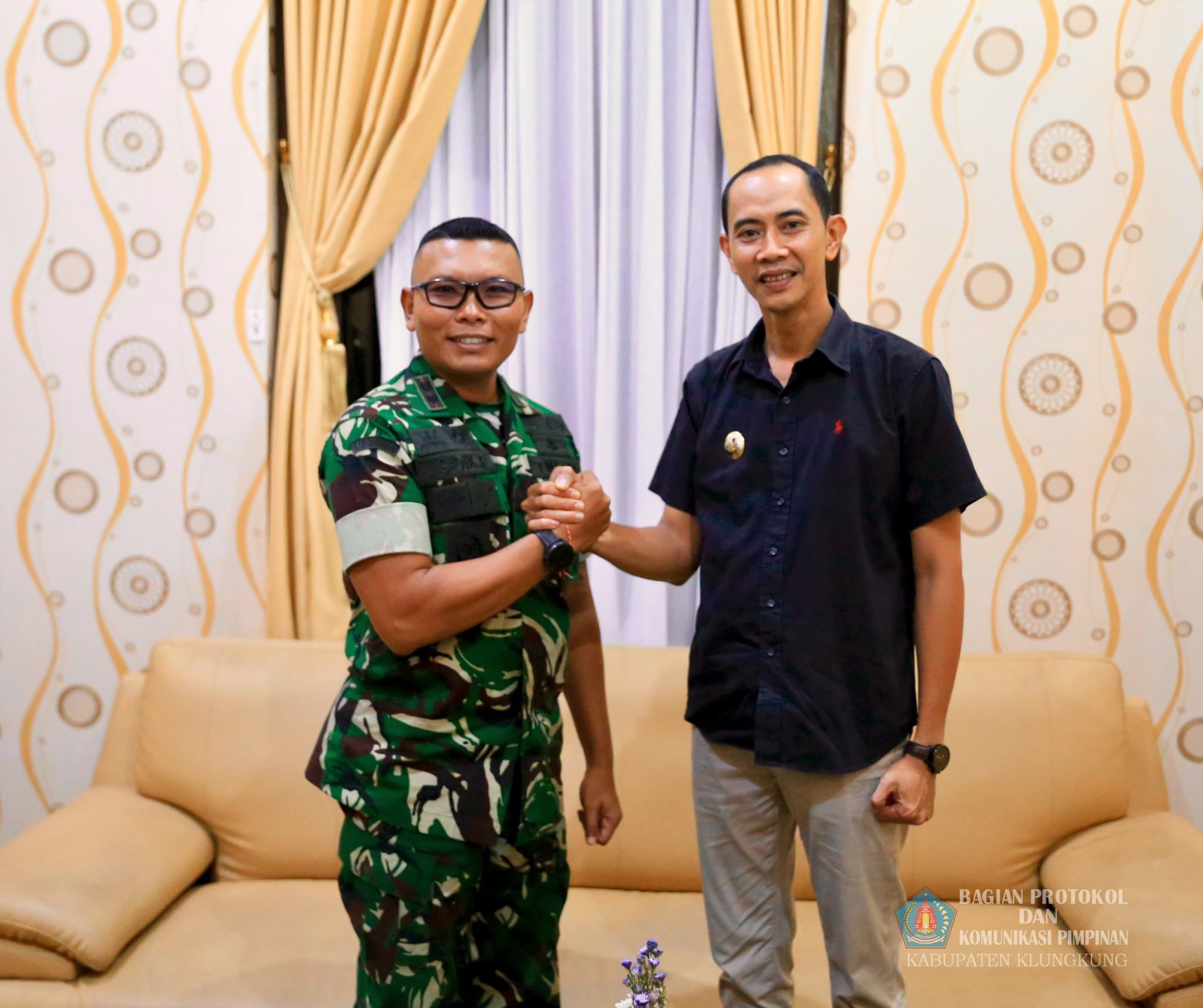 Wabup Tjok Surya Terima Audiensi Dandim 1610/Klungkung