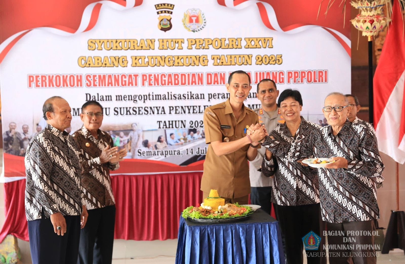 Syukuran HUT PP POLRI XXVI Cabang Klungkung 