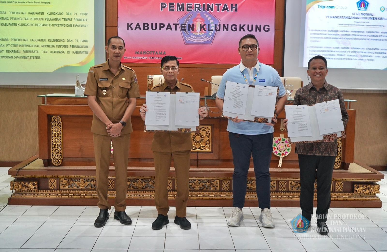 Gandeng Ctrip dan Bank BPD Bali, Bupati Satria Optimalkan Pungutan Retribusi Wisata Berbasis E Ticke