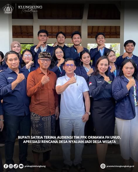 Bupati Klungkung terima audiensi dari tim PPK Ormawa FH Unud