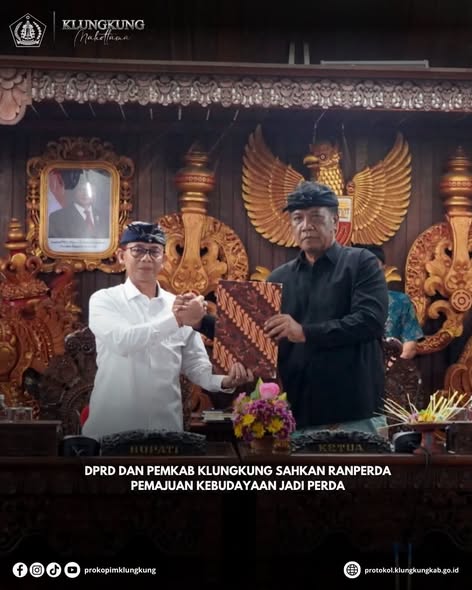 Pemkab bersama DPRD Klungkung mengesahkan Ranperda Pemajuan Kebudayaan menjadi Perda