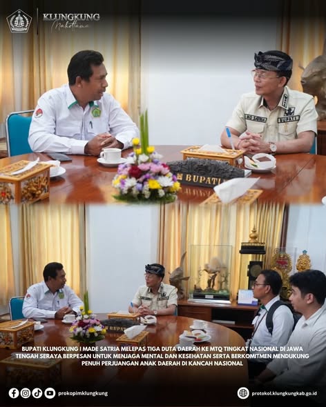 Bupati Klungkung melepas tiga utusan daerah di ajang MTQ tingkat Nasional