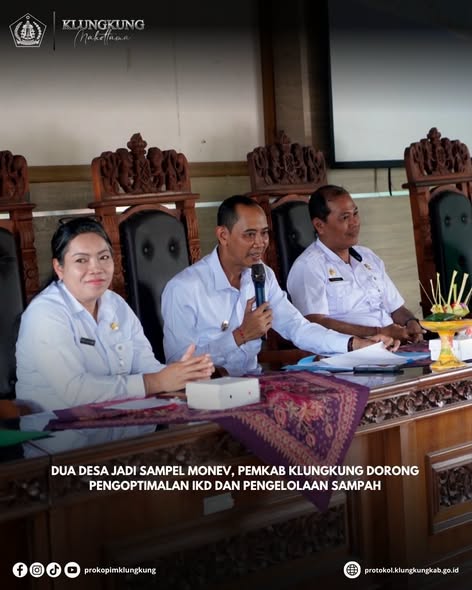 Permkab Klungkung menggelar evaluasi penyelenggaraa pemerintahan desa di Kecamatan Klungkung