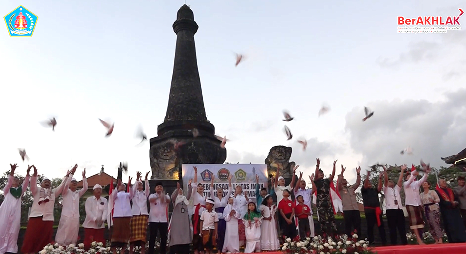 Doa Bersama Lintas Agama di Monumen Ida Dewa Agung Jambe, Wujudkan Kedamaian dan Persatuan
