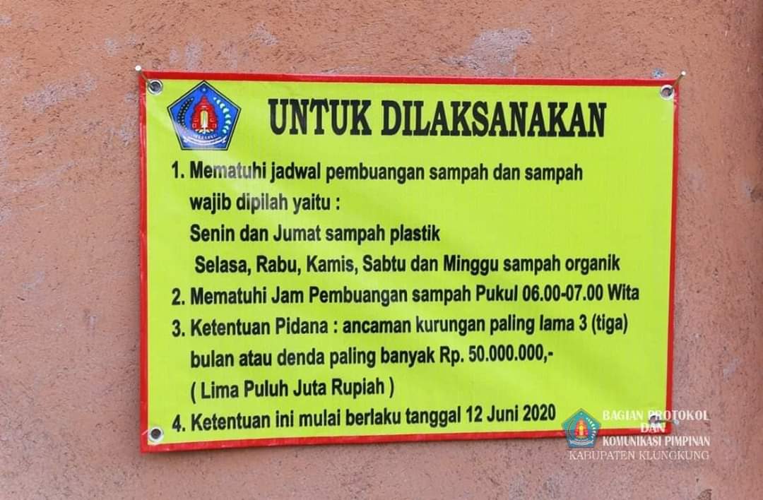 Buang Sampah Tidak Sesuai Jadwal, Pemkab Siapkan Sanksi Tegas