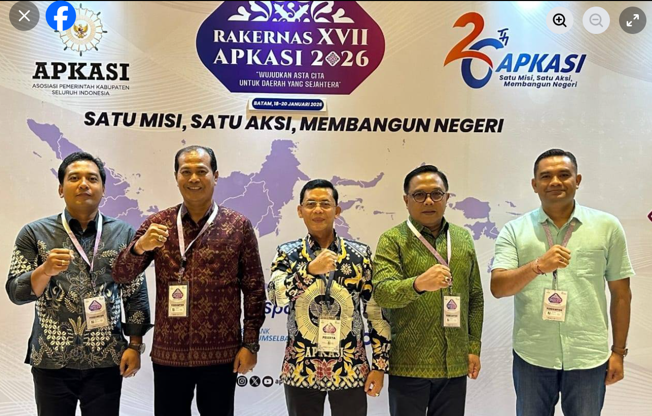 Bupati Satria Hadiri Rakernas APKASI XVII Tahun 2026 di Batam