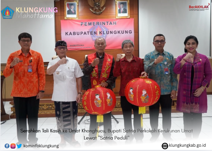 Serahkan Tali Kasih ke Umat Khonghucu, Bupati Satria Perkokoh Kerukunan Umat Lewat "Satria Peduli"
