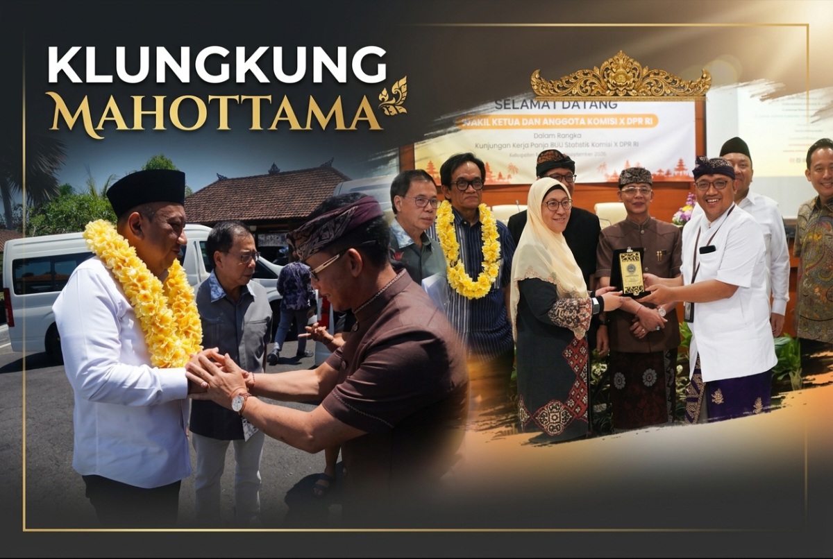 Bupati Klungkung terima kunker komisi X DPR RI bahas penguatan tata kelola Data dan RUU statostik