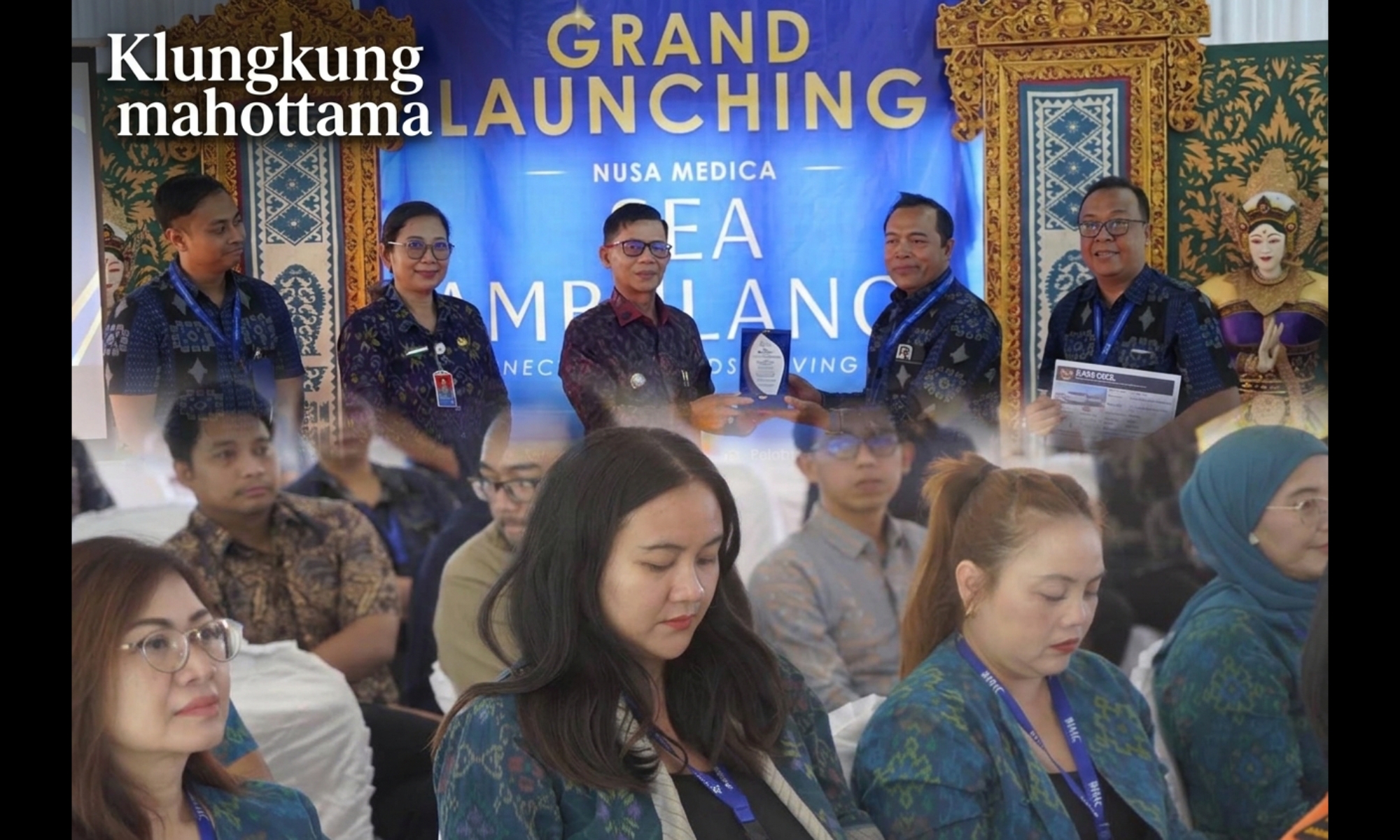Tingkatkan akses kesehatan  kepulauan, Nusa Medika lounching layanan ambulan laut di Nusa Penida